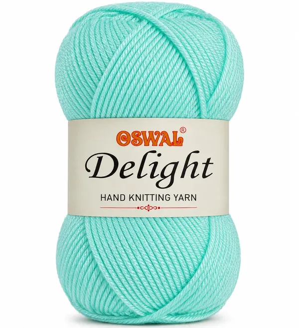Oswal_Delight_100%_Acrylic_Hand_Knitting_Yarn,_4_Ply,_8Nm_Count,_Soft_&_Durable_Wool_for_Knitting_&_Crochet,_Lightweight_&_Warm,_1ball-100g_each_,_Ideal_for_Sweaters,_Scarves,_Shawls_&_DIY_Craft_Projects_(Aqua_Blue_Shade_No-10,_100_Grams)_-_Pack_of_3