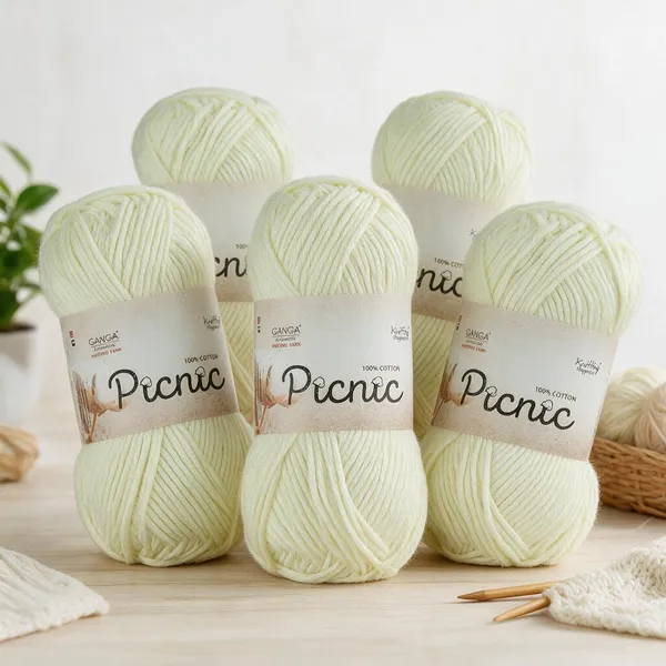 Ganga_Picnic_100%_Cotton_Knitting_Yarn_–_Soft_&_Natural_-_Pack_of_5