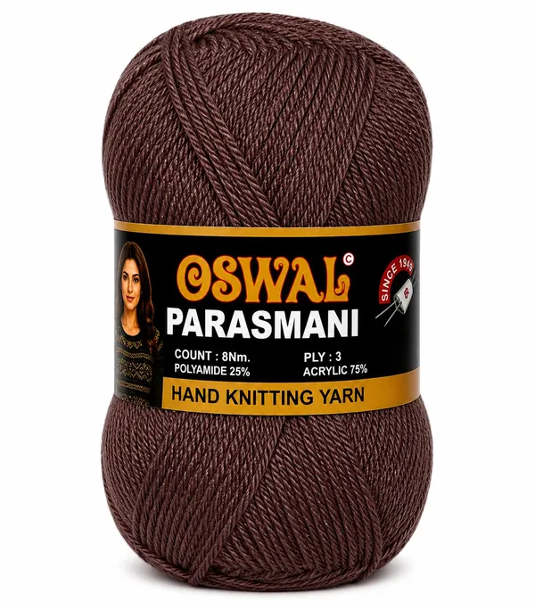 Oswal_Parasmani_Hand_Knitting_Yarn/Wool/Woollen_Thread,_3_Ply,__75%_Acrylic_&_25%_Polyamide,_(1_ball-100g_Each),_Very_Soft_Yarn_for,_Crochet,_Sweaters,_Shawls_&_Crafts_(_Shade_27:_Burgundy_-_Pack_of_3