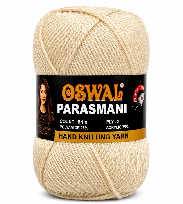 Oswal_Parasmani_Hand_Knitting_Yarn/Wool/Woollen_Thread,_3_Ply,__75%_Acrylic_&_25%_Polyamide,_(1_ball-100g_Each),_Very_Soft_Yarn_for,_Crochet,_Sweaters,_Shawls_&_Crafts_(Shade_75:_Melange_Grey_-_Pack_of_3