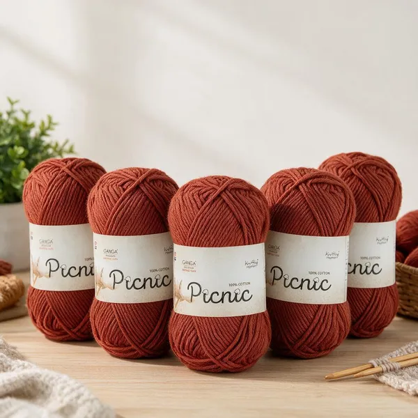 Ganga_Picnic_100%_Cotton_Knitting_Yarn_–_Soft_&_Natural_-_Pack_of_5
