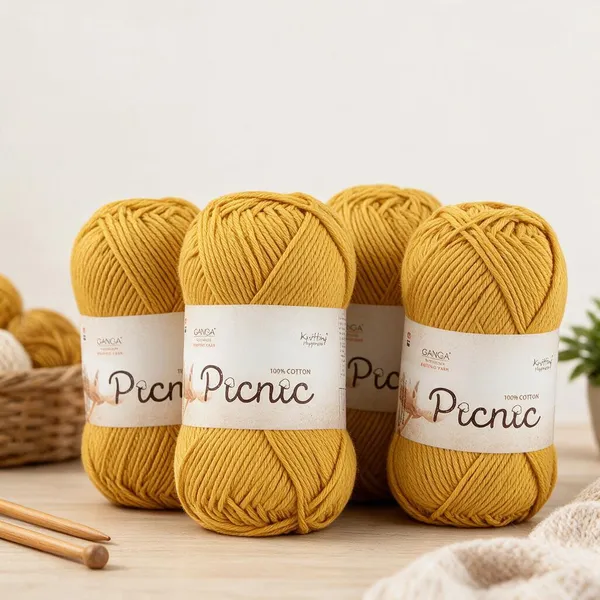 Ganga_Picnic_100%_Cotton_Knitting_Yarn_–_Soft_&_Natural_-_Pack_of_5