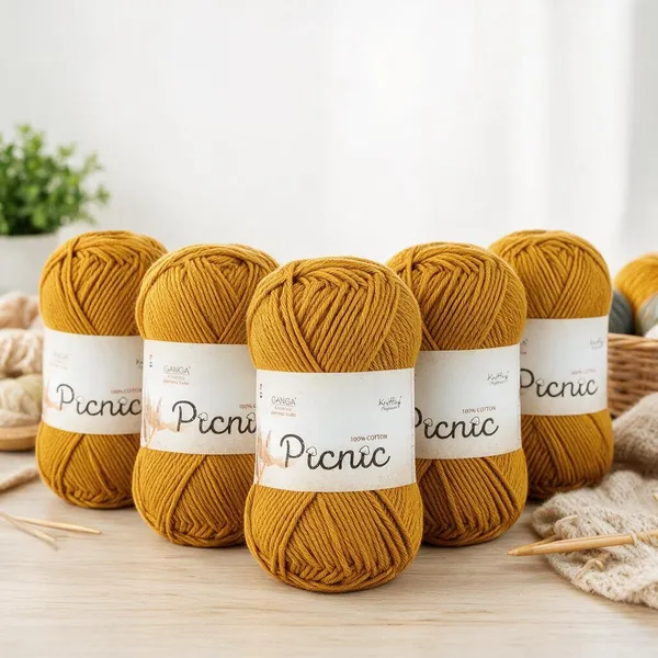 Ganga_Picnic_100%_Cotton_Knitting_Yarn_–_Soft_&_Natural_-_Pack_of_5