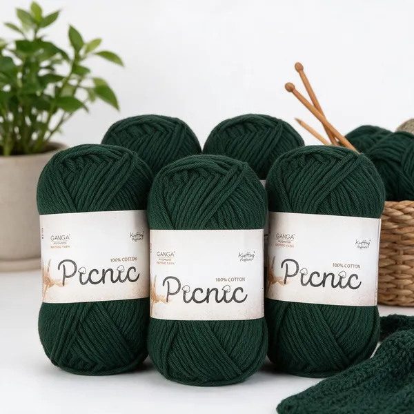 Ganga_Picnic_100%_Cotton_Knitting_Yarn_–_Soft_&_Natural