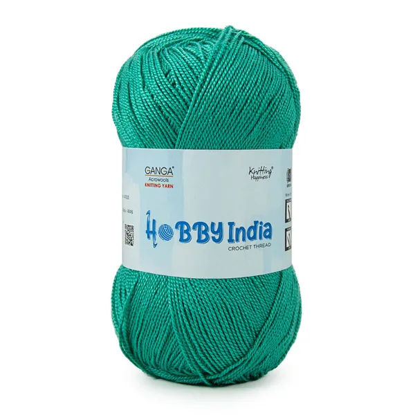 Ganga_Acrowools_Hobby_India_Crochet_Thread_for_All_Seasons_-_100%_Acrylic-_400mtr-100gm___Shade_no_HB11-Spectra_Green_-_Pack_of_3