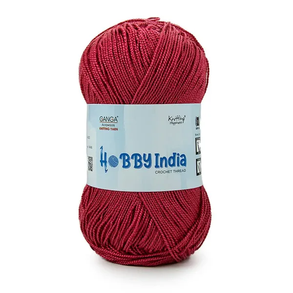 Ganga_Acrowools_Hobby_India_Crochet_Thread_for_All_Seasons_-_100%_Acrylic-_400mtr-100gm___Shade_no_HB14-Dusky_Cherry_-_Pack_of_3