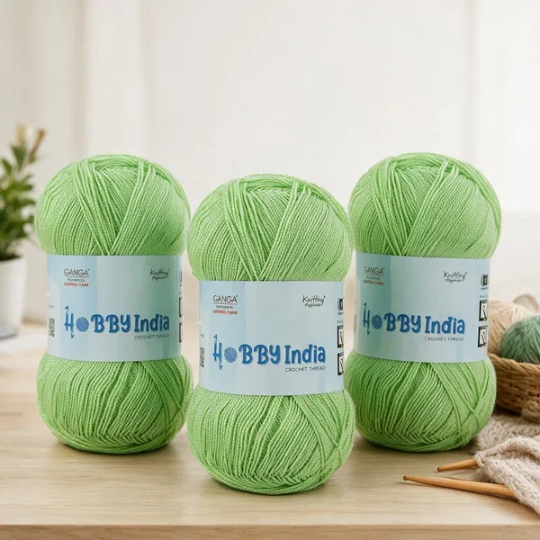 Ganga_Acrowools_Hobby_India_Crochet_Thread_for_All_Seasons_-_100%_Acrylic-_400mtr-100gm___Shade_noHB64-Pistachio_-_Pack_of_3