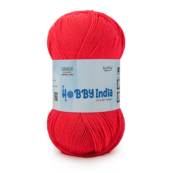 Ganga_Acrowools_Hobby_India_Crochet_Thread_for_All_Seasons_-_100%_Acrylic-_400mtr-100gm___Shade_no_HB65-Neon_-_Pack_of_3