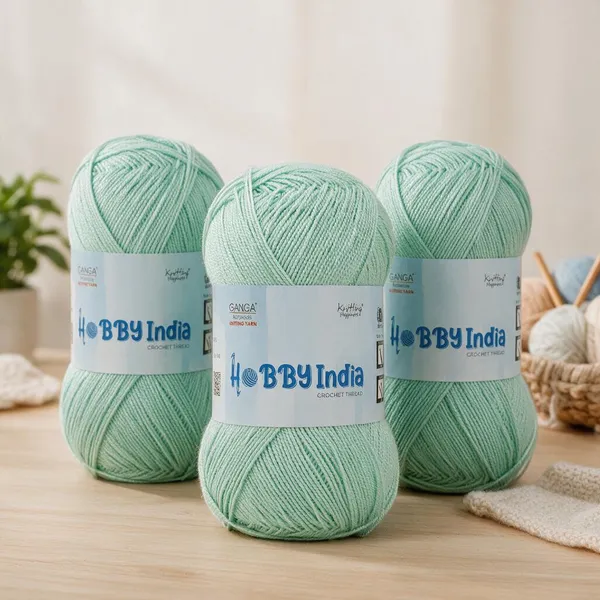 Ganga_Acrowools_Hobby_India_Crochet_Thread_for_All_Seasons_-_100%_Acrylic-_400mtr-100gm___Shade_no__HB69-Aqua_-_Pack_of_3