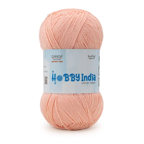 Ganga_Acrowools_Hobby_India_Crochet_Thread_for_All_Seasons_-_100%_Acrylic-_400mtr-100gm___Shade_no__HB70-Coral_Candy_-_Pack_of_3