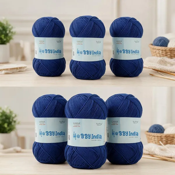 Ganga_Acrowools_Hobby_India_Crochet_Thread_for_All_Seasons_-_100%_Acrylic-_400mtr-100gm___Shade_no_HB73-Royal_Blue_-_Pack_of_3