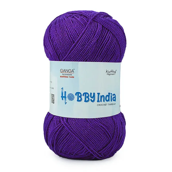 Ganga_Acrowools_Hobby_India_Crochet_Thread_for_All_Seasons_-_100%_Acrylic-_400mtr-100gm___Shade_no__HB74-Purple_Witch_-_Pack_of_3