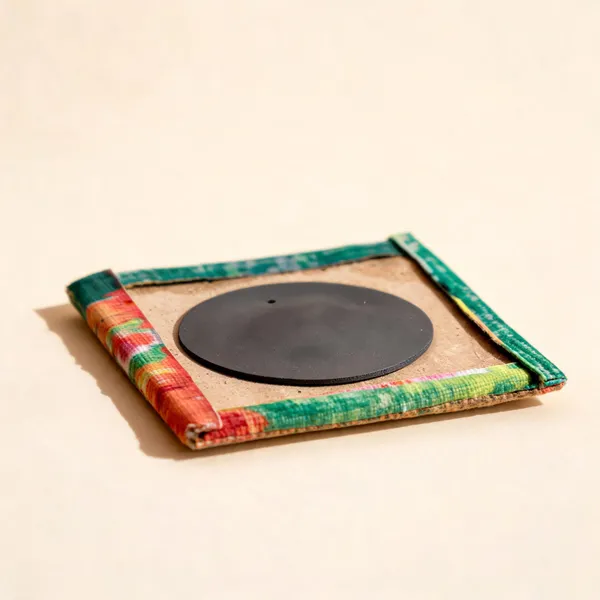 Canvas_Mdf_Multicolour_Square_Table_Coaster