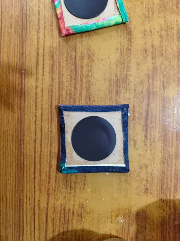 Canvas_Mdf_Multicolour_Square_Table_Coaster