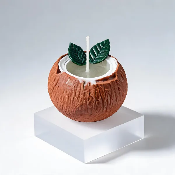 Wax_Tropical_Leaf_Motif_Coconut_Shell_Decorative_Candle
