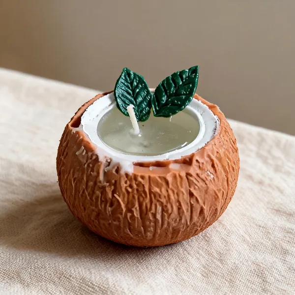 Wax_Tropical_Leaf_Motif_Coconut_Shell_Decorative_Candle