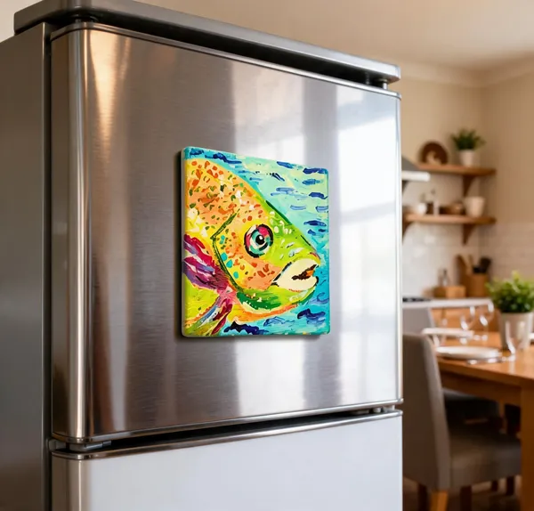 Canvas_Mdf_Multicolour_Fish_Fridge_Magnet