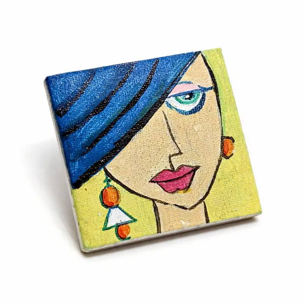 Canvas_Mdf_Multicolour_Painted_Portrait_Fridge_Magnet