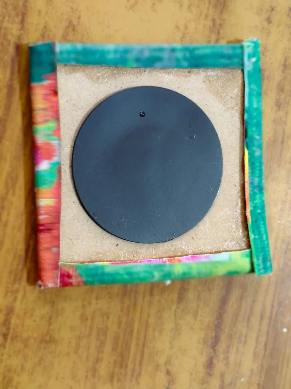 Canvas_Mdf_Multicolour_Square_Table_Coaster