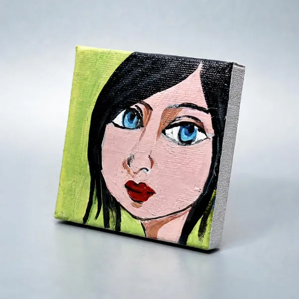Canvas_Mdf_Hand_Painted_Portrait_Fridge_Magnet