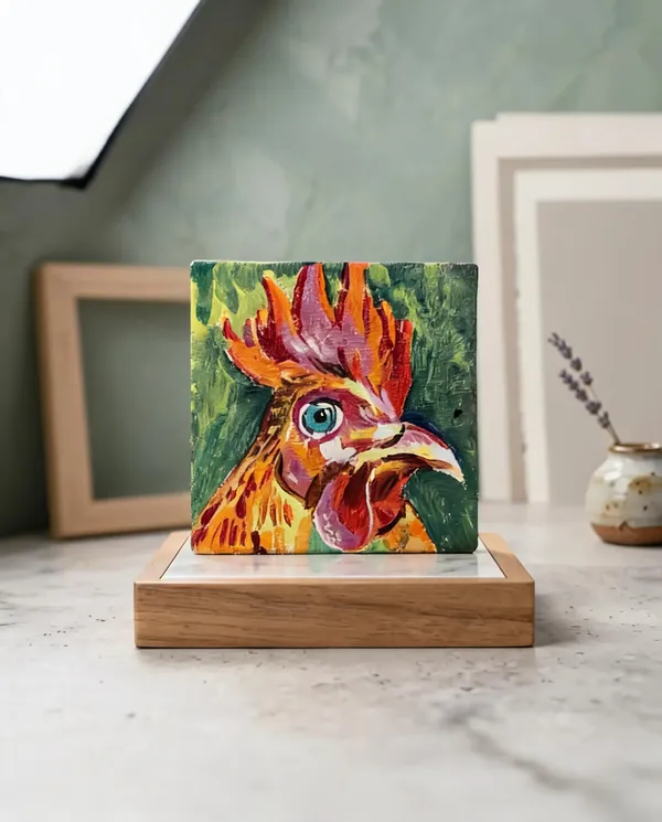 Canvas_Mdf_Rustic_Rooster_Painted_Display_Plaque