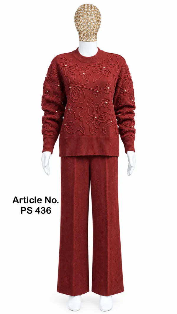 Maroon_Knitted_Regular_Fit_Co-Ord_Set_for_Women