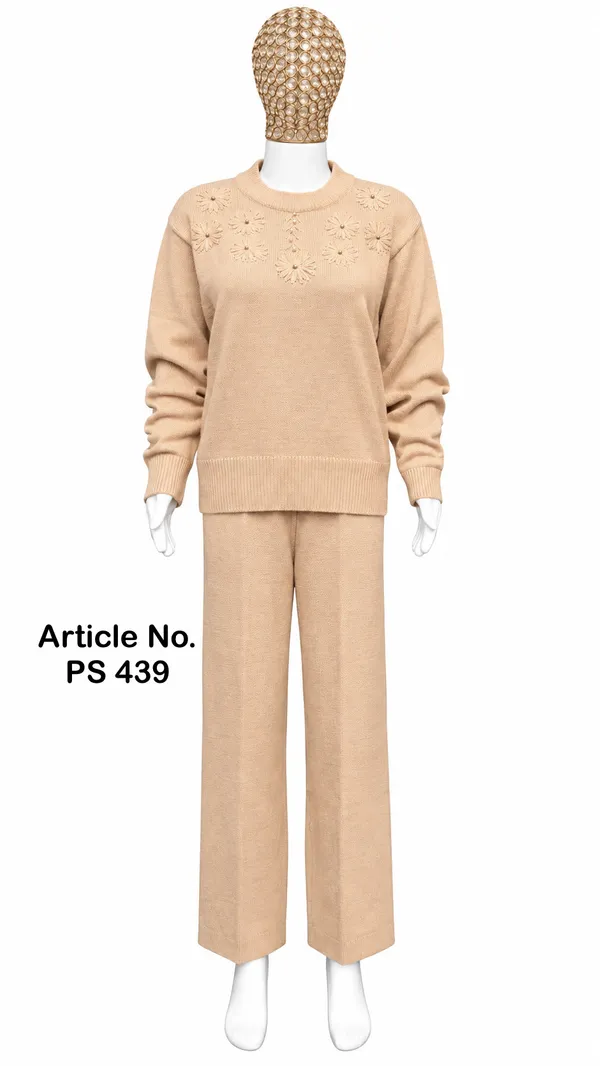 Beige_Knit_Relaxed_Fit_Co_Ord_Set_For_Women