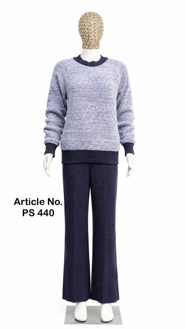 Grey_And_Navy_Knit_Co_Ord_Set_for_Women