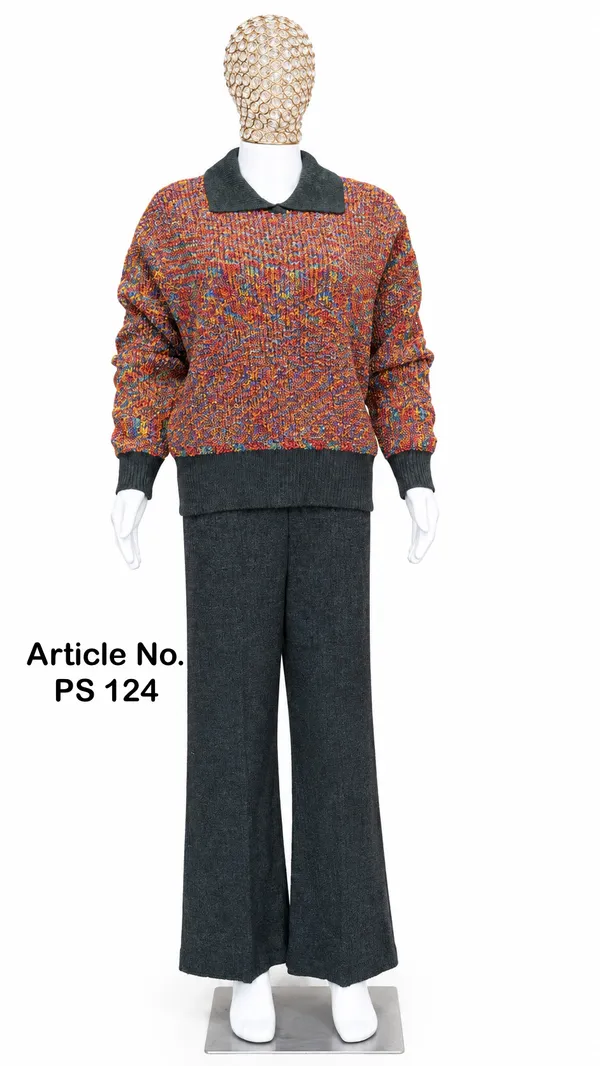 Multicolor_Knit_Regular_Fit_Co-Ord_Set_for_Women