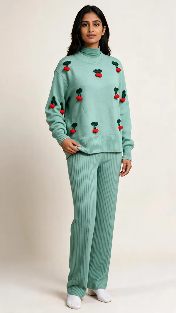 Mint_Green_Woolen_Relaxed_Fit_Cherry_Embellished_Co-Ord_Set_For_Women
