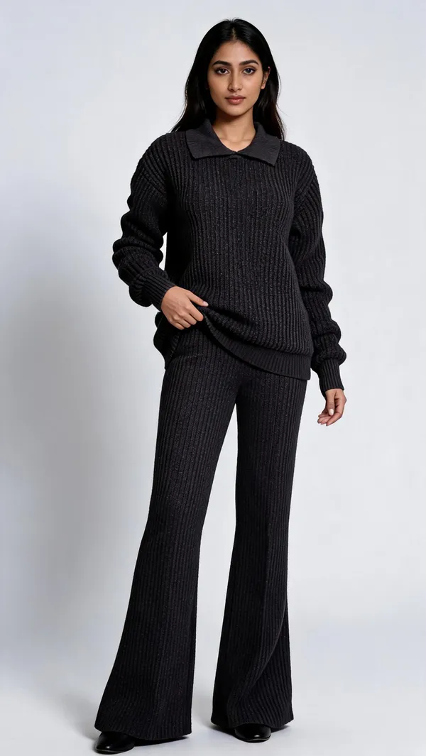 Black_Woolen_Ribbed_Relaxed_Fit_Co-Ord_Set_For_Women