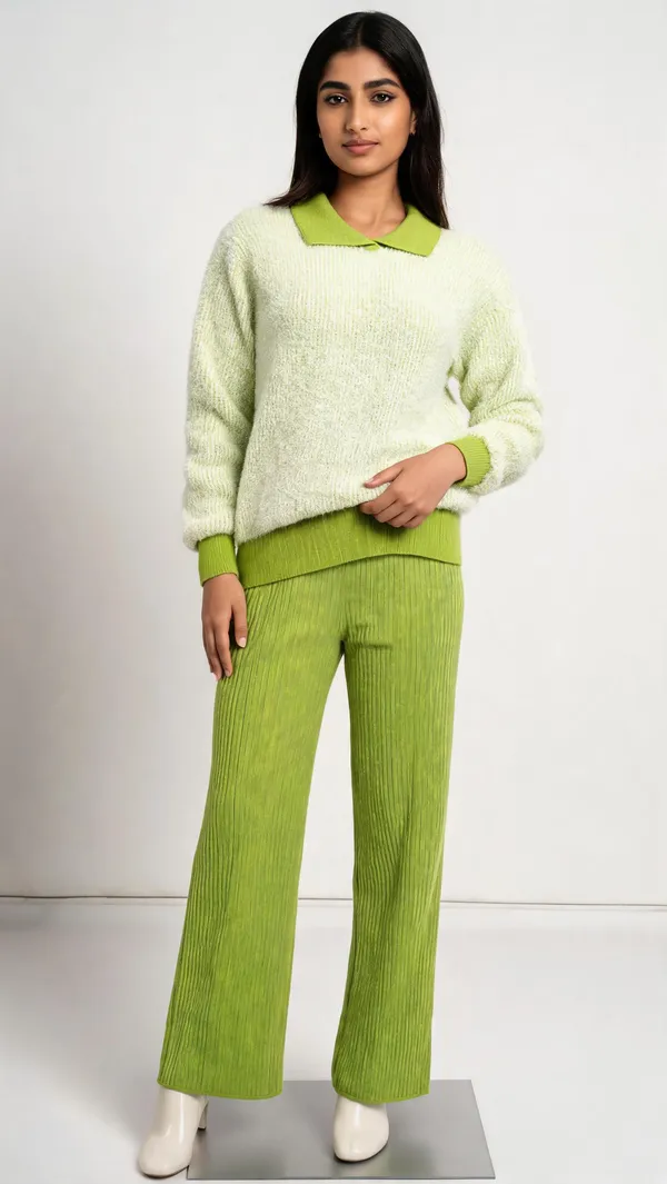Green_Woolen_Knit_Relaxed_Fit_Co-Ord_Set_For_Women