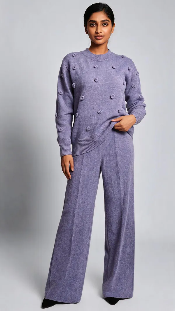 Lavender_Woolen_Knit_Regular_Fit_Co-Ord_Set_For_Women