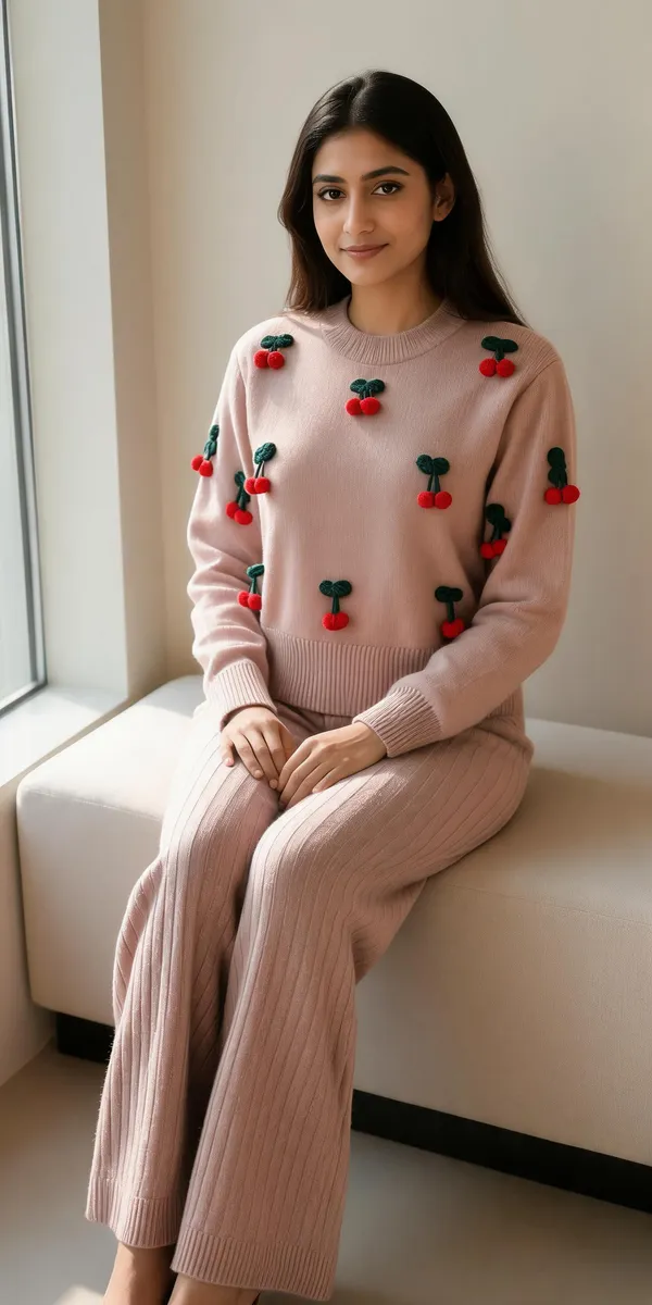 Blush_Pink_Woolen_Knit_Relaxed_Fit_Co-Ord_Set_For_Women