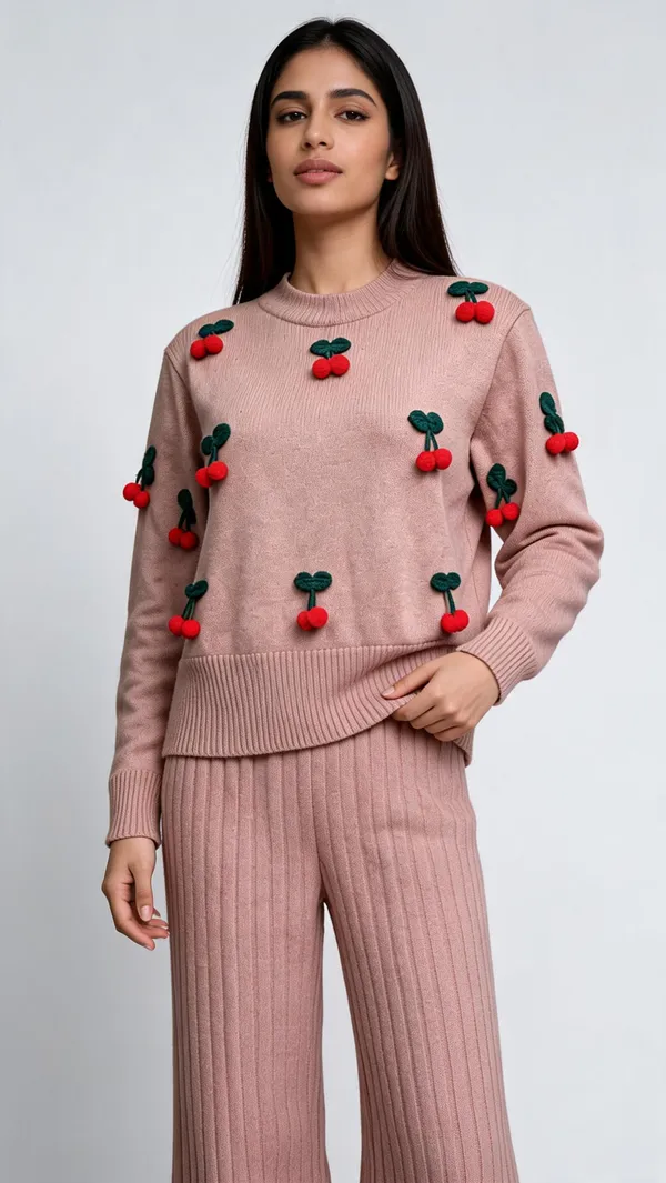Blush_Pink_Woolen_Knit_Relaxed_Fit_Co-Ord_Set_For_Women