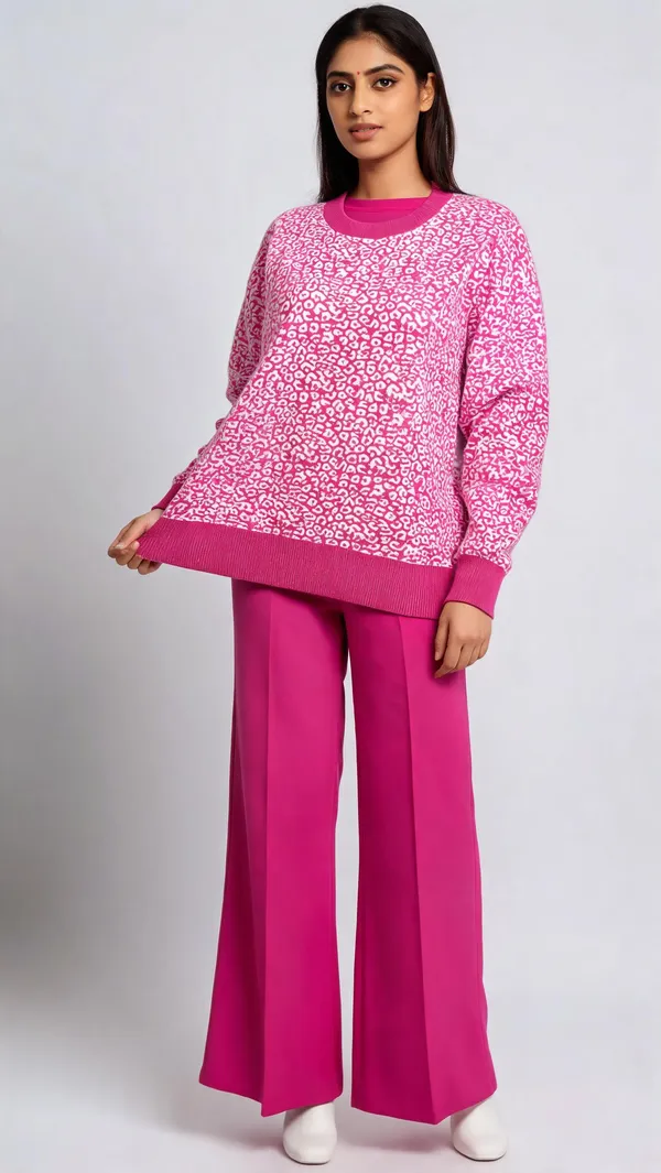 Pink_Woolen_Printed_Relaxed_Fit_Co-Ord_Set_For_Women