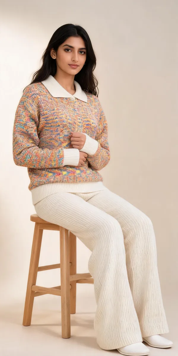Multicolor_Woolen_Knit_Regular_Fit_Co-Ord_Set_For_Women