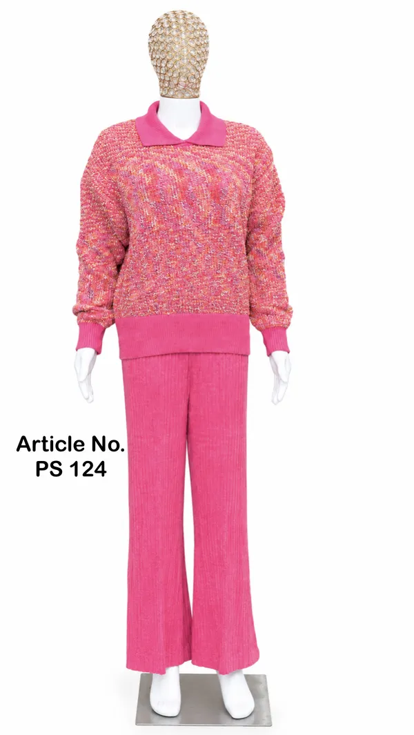 Pink_Knit_Relaxed_Fit_Co-Ord_Set_For_Women