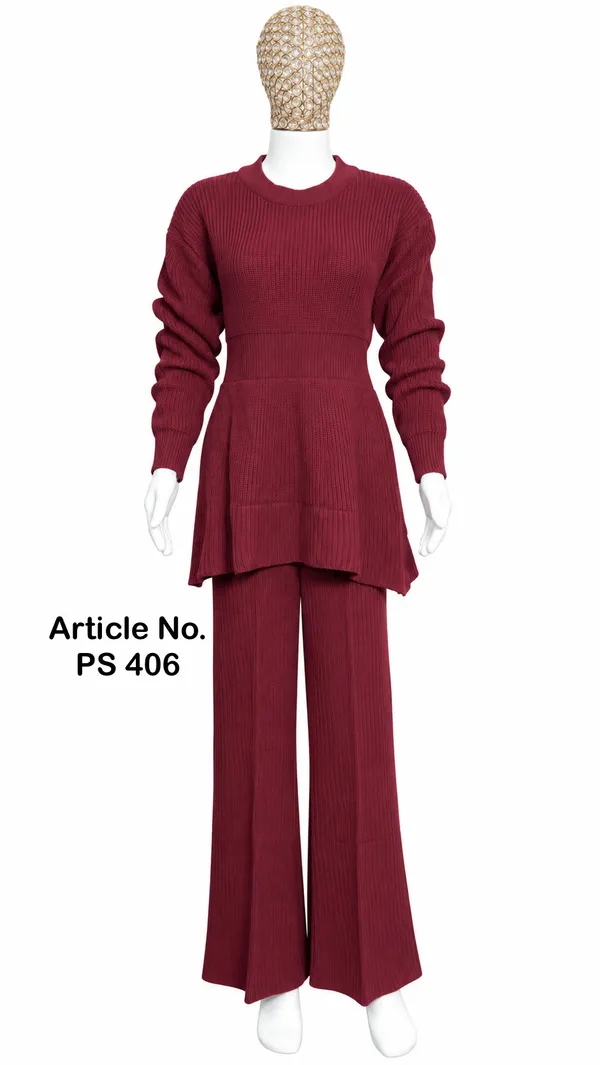 Maroon_Ribbed_Knit_Co-Ord_Set_for_Women