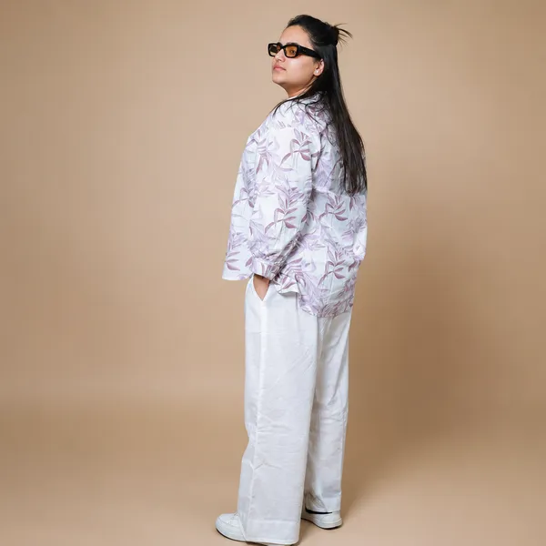 Lilac_Linen_Cotton_Relaxed_Leaf_Print_Shirt_For_Women