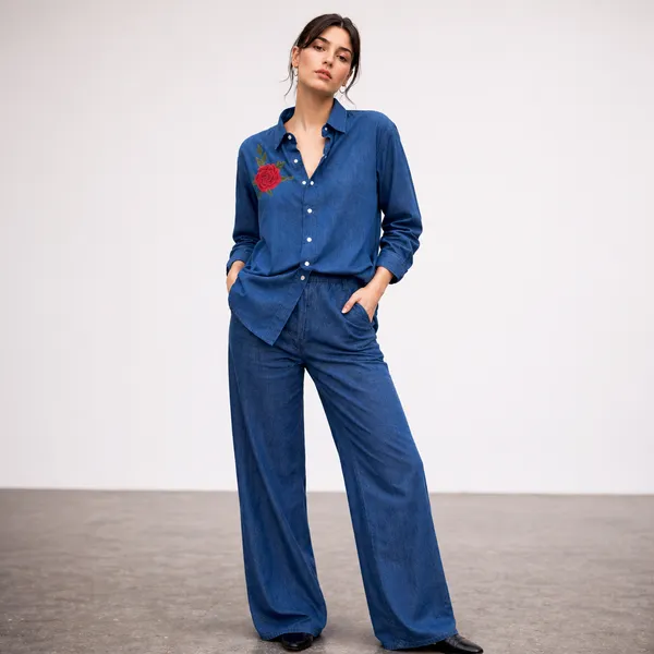 Blue_Denim_Relaxed_Embroidered_Shirt_Wide_Leg_Co-Ord_Set_For_Women