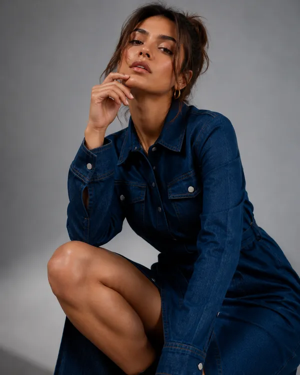 Midnight_Blue_Denim_Tie-Waist_Full_Sleeve_Midi_Shirt_Dress_For_Women