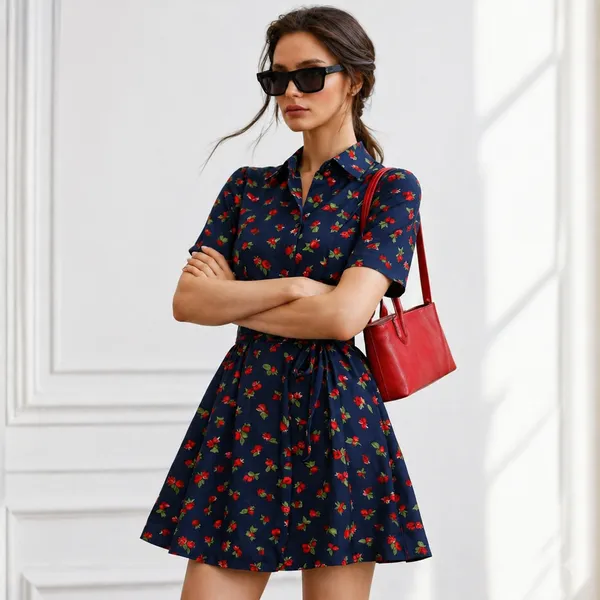 Navy_Blue_Cotton_Cherry_Print_Relaxed_Mini_Dress_For_Women