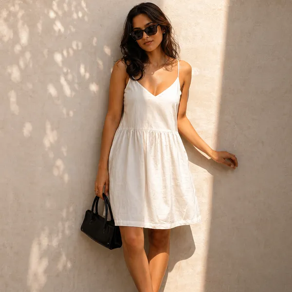 White_Cotton_Slip_Mini_Dress_For_Women