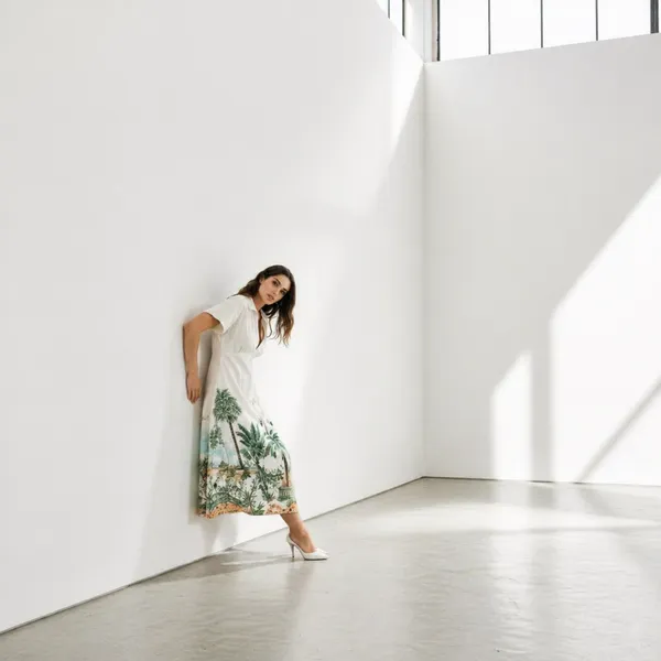 Multicolor_Cotton_Botanical_Print_Relaxed_Midi_Dress_For_Women