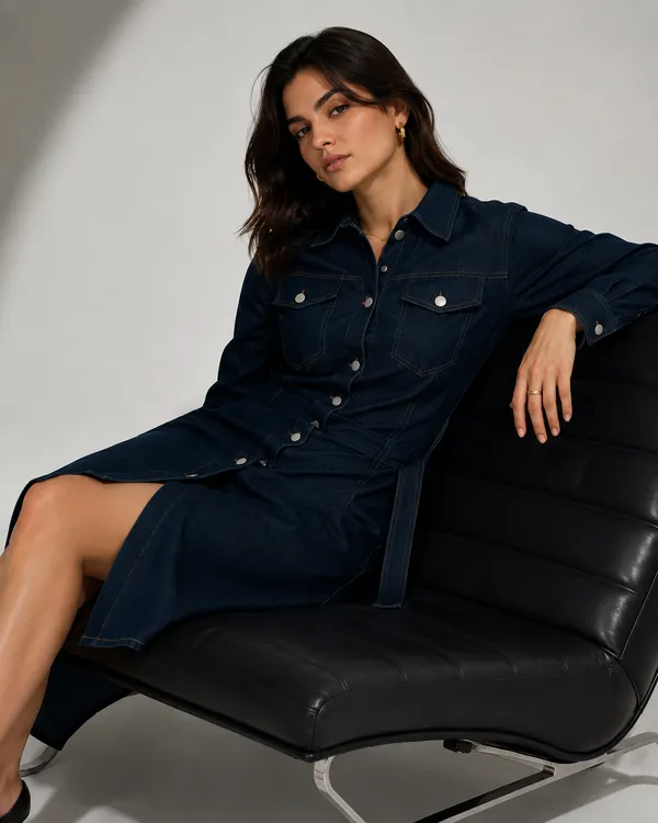 Indigo_Denim_Belted_Midi_Shirt_Dress_For_Women