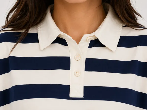 Navy_Cream_Cotton_Oversized_Striped_Rugby_T-Shirt_For_Women