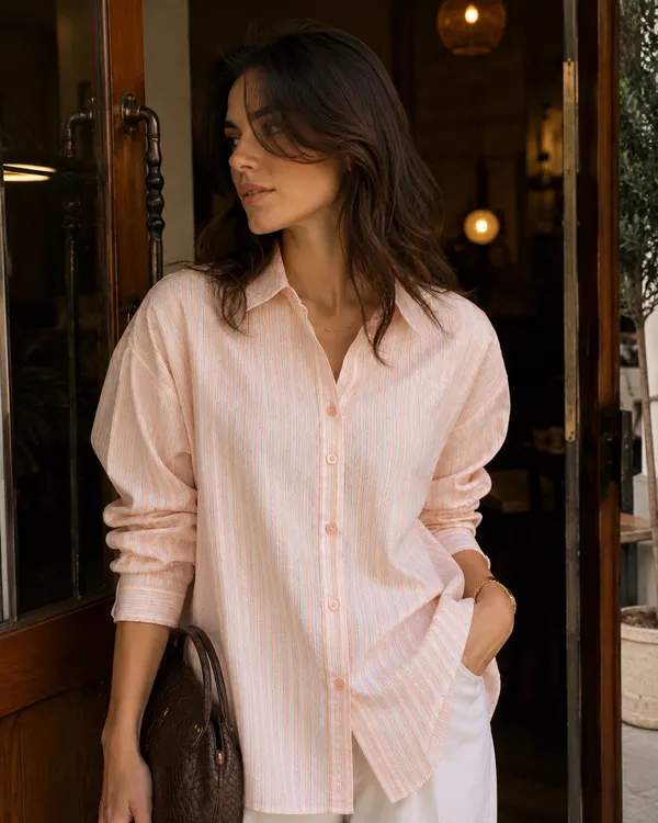 Pink_Cotton_Oversized_Striped_Shirt_For_Women