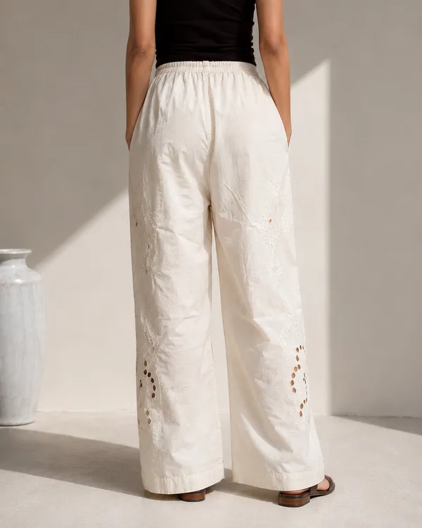 Off_White_Cotton_Embroidered_Wide_Leg_Pants_For_Women