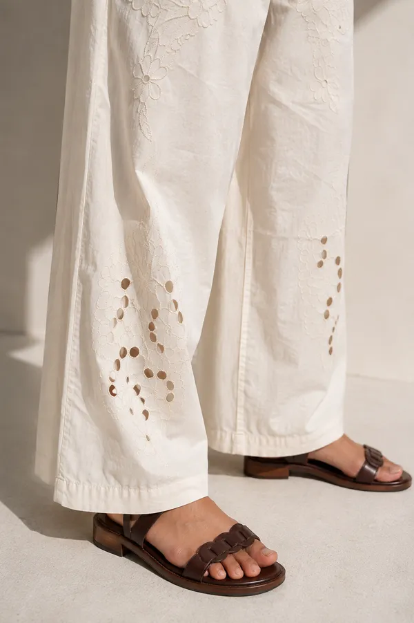 Off_White_Cotton_Embroidered_Wide_Leg_Pants_For_Women